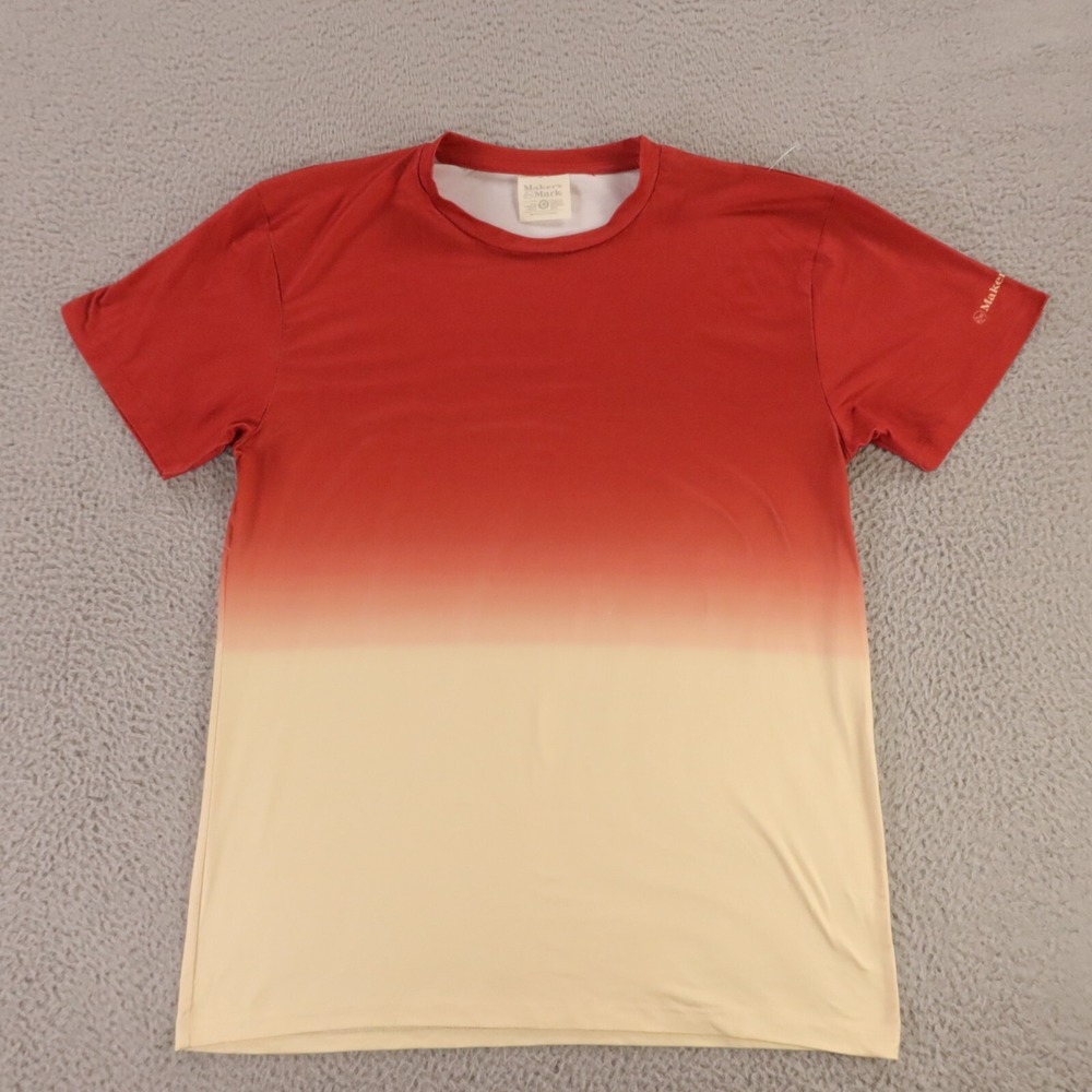 Makers Mark Shirt Mens Medium‎ Red Yellow Short Sleeve Whisky